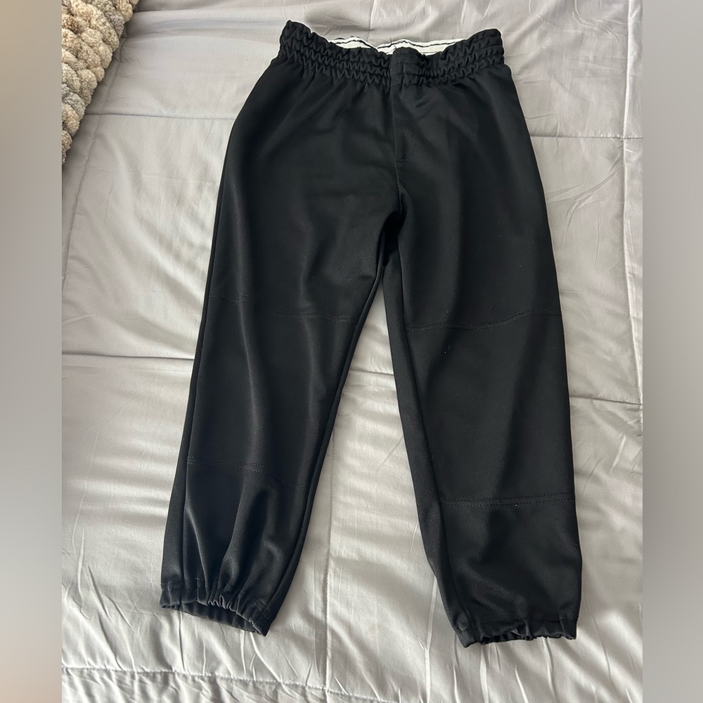 Kids Black Softball Pants